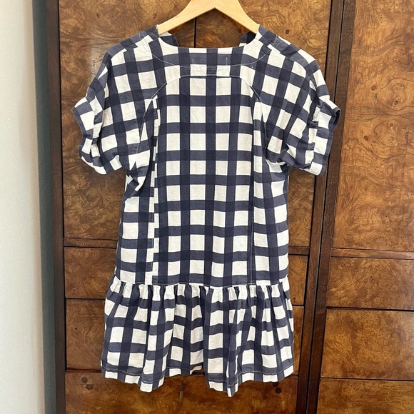 Plaid Linen Mini Dress by Brooke Wright - Picture 2 of 4